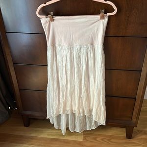 Pink high low skirt